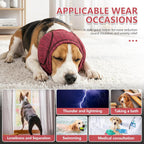 Side view of Nanaki dog snood showing padding detail