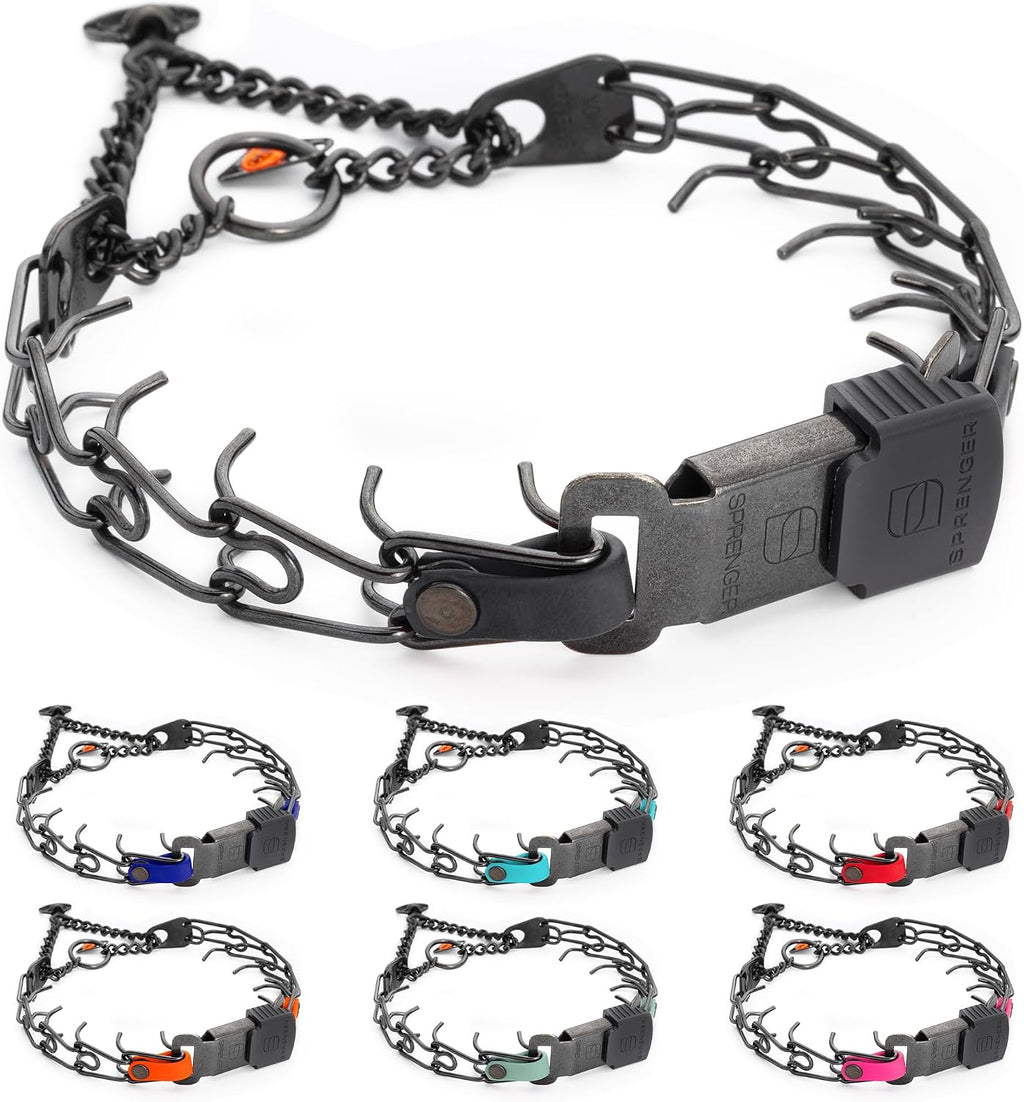 Herm Sprenger premium dog collar packaging and authentic components imported from the United States.