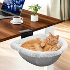 JinxZap X-Large Cat Desk Bed components and metal frame structure.