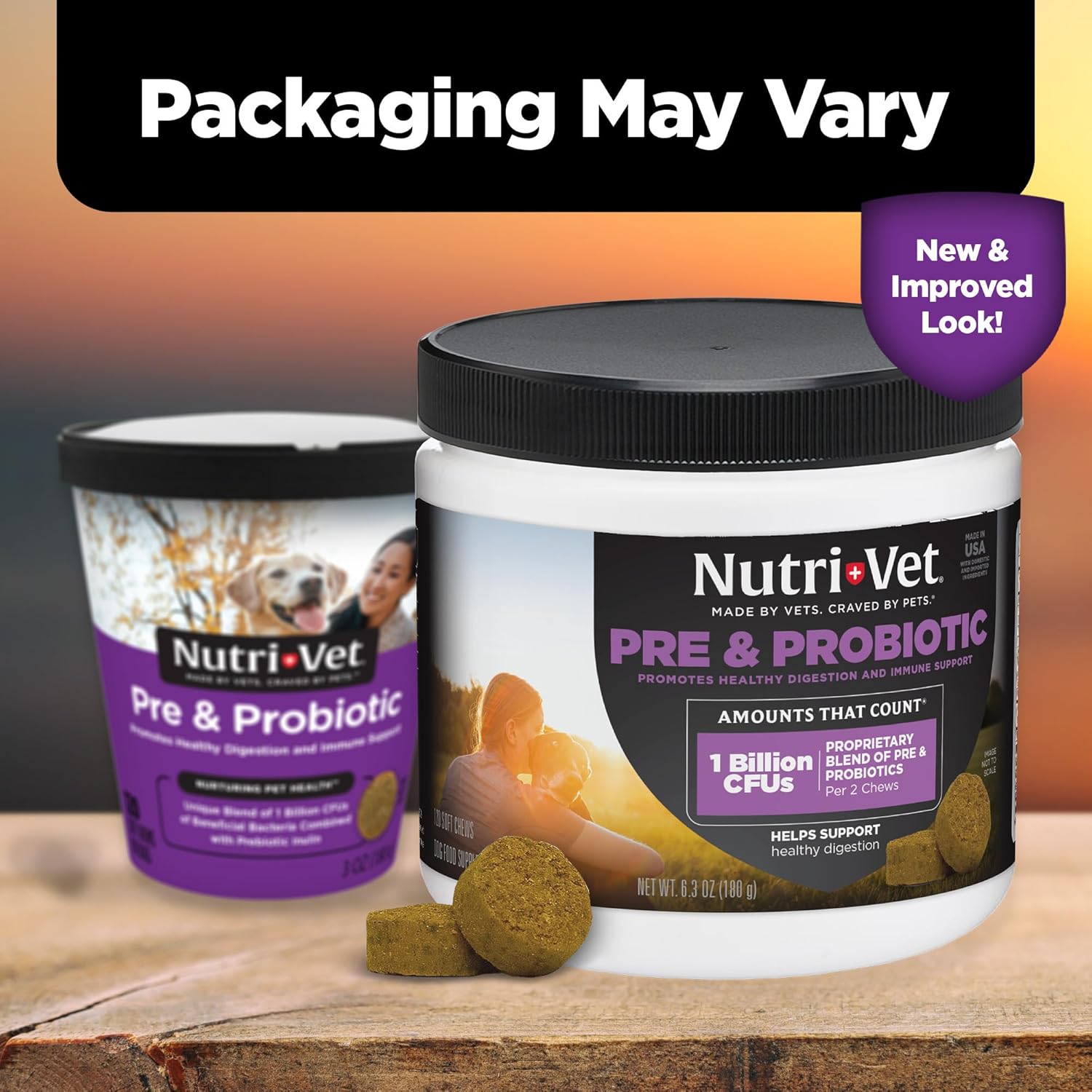 Nutri-Vet veterinarian formulated dog probiotics for diarrhea and gas relief