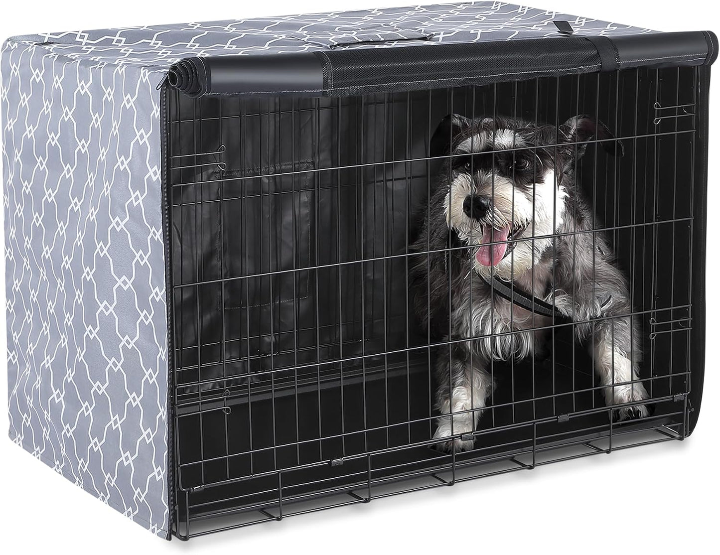 Adjustable ventilation view of the 42 inch crate cover panels