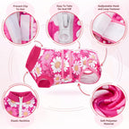 Nasjac abdominal wound protection shirt adjustable waist belt closure view.