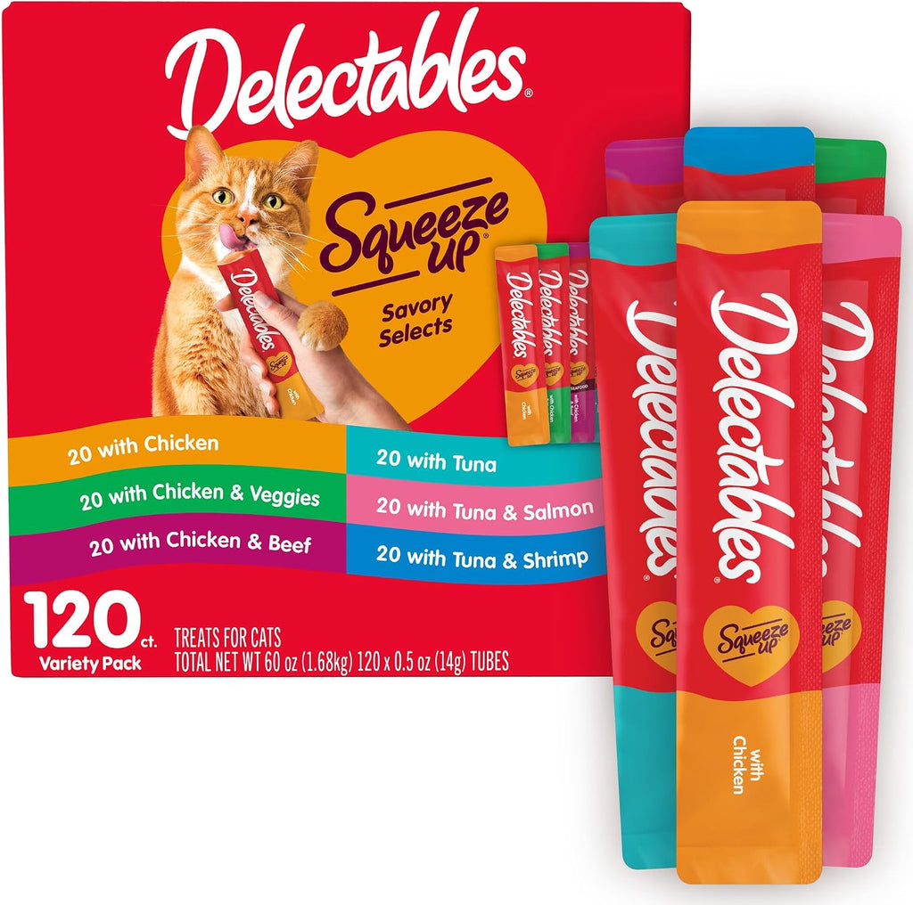 Delectables Squeeze Up Lickable Cat Treat Tube Variety Pack, 20 CT - Image 14