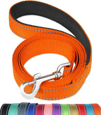 FunTags 6FT Red Reflective Dog Leash for Large & Medium Dogs Walking, Soft Padded Handle Comfortable Grip, Heavy Duty Nylon, Reflective for Night Walking, 1in Wide - Image 10