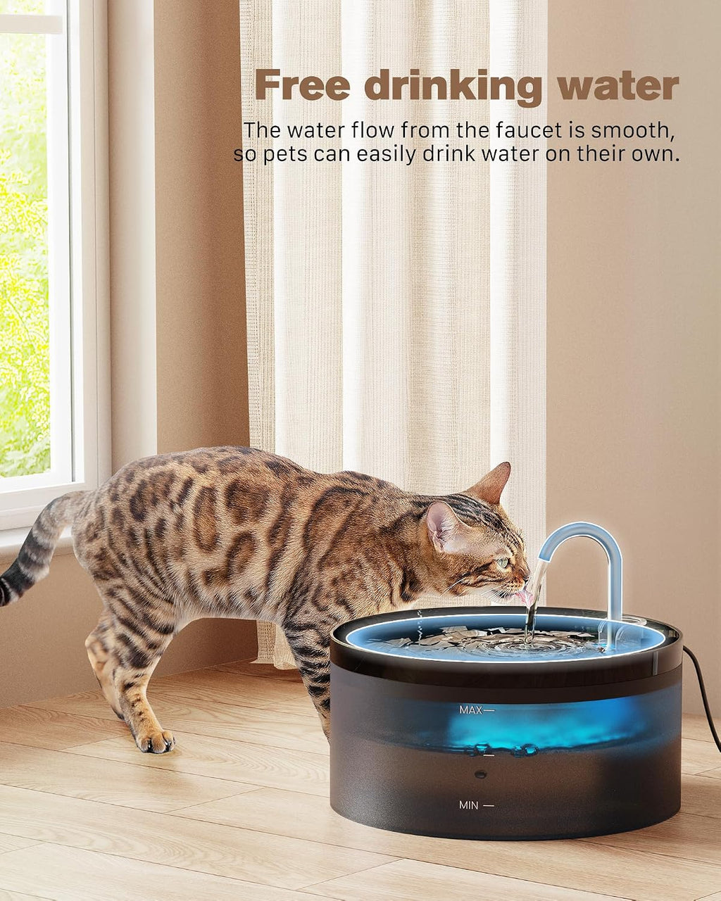 Bemoony BPA free pet water fountain components