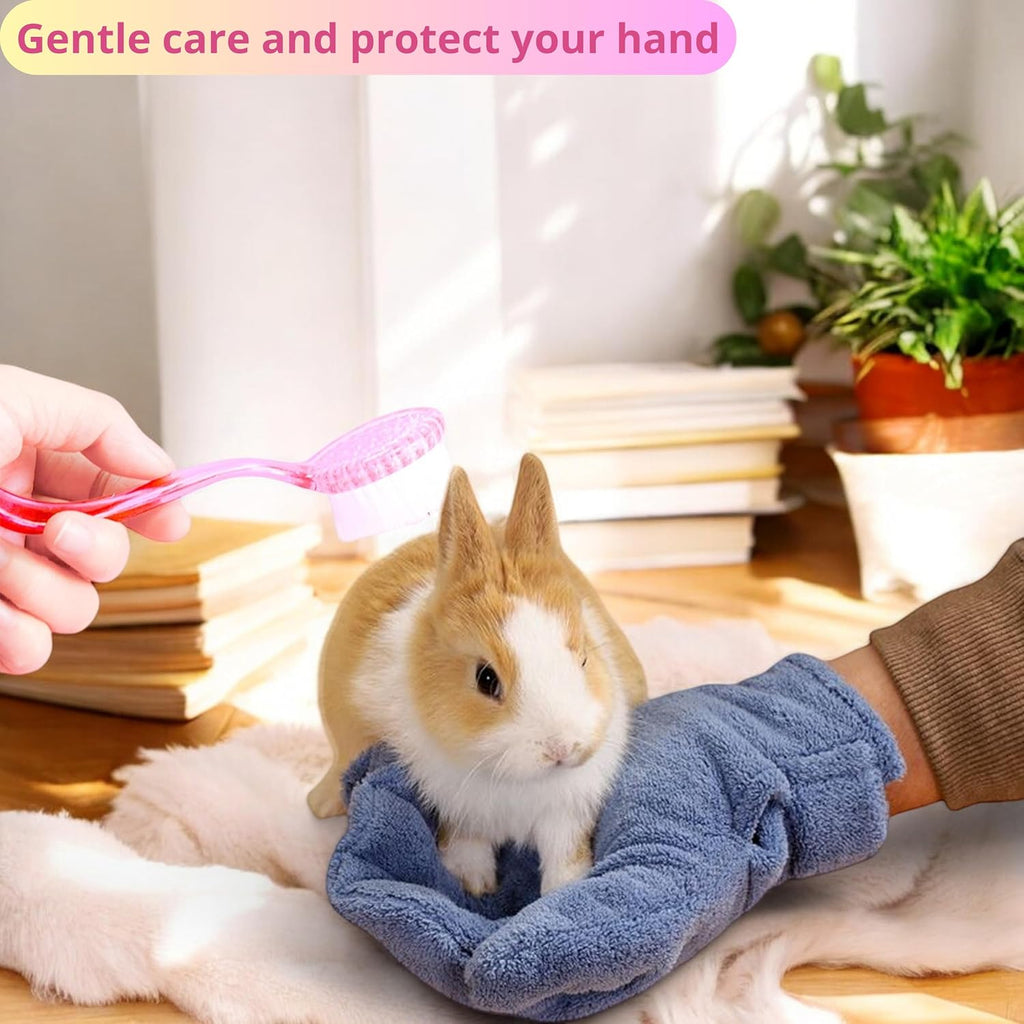 PurrrfectionPet pocket pet grooming kit containing one pink glove and one miniature comb.