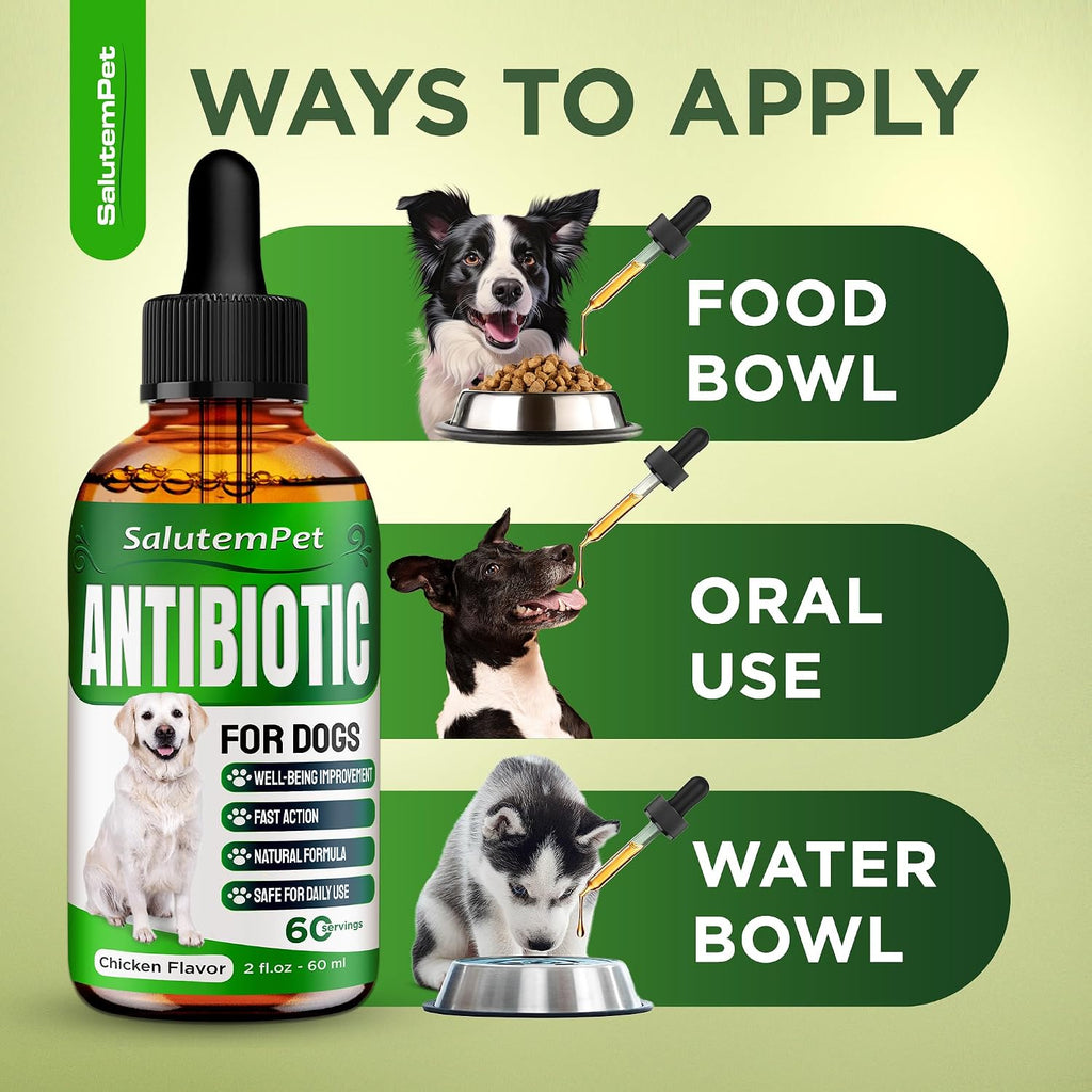 SalutemPet organic herbal remedy for dog skin itch and wound healing