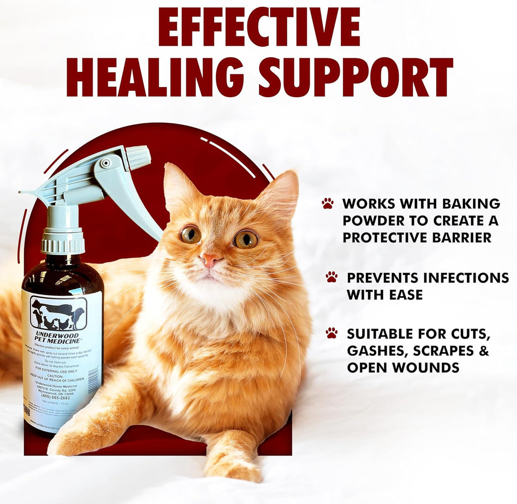 Underwood wound care spray label details