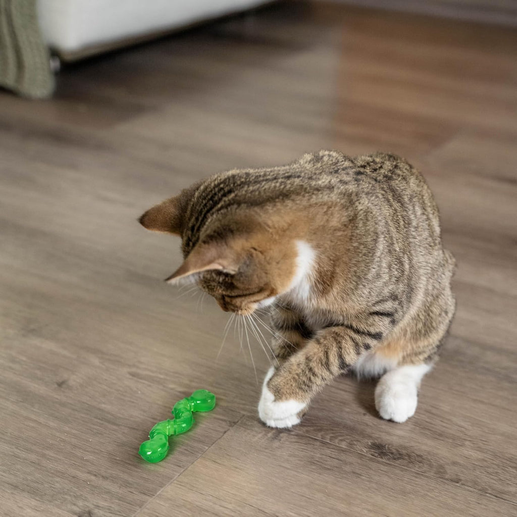 Bouncy synthetic rubber structure of Catstages Orka Kat Wiggle Worm