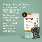 The Missing Link dog supplement daily feeding guide chart