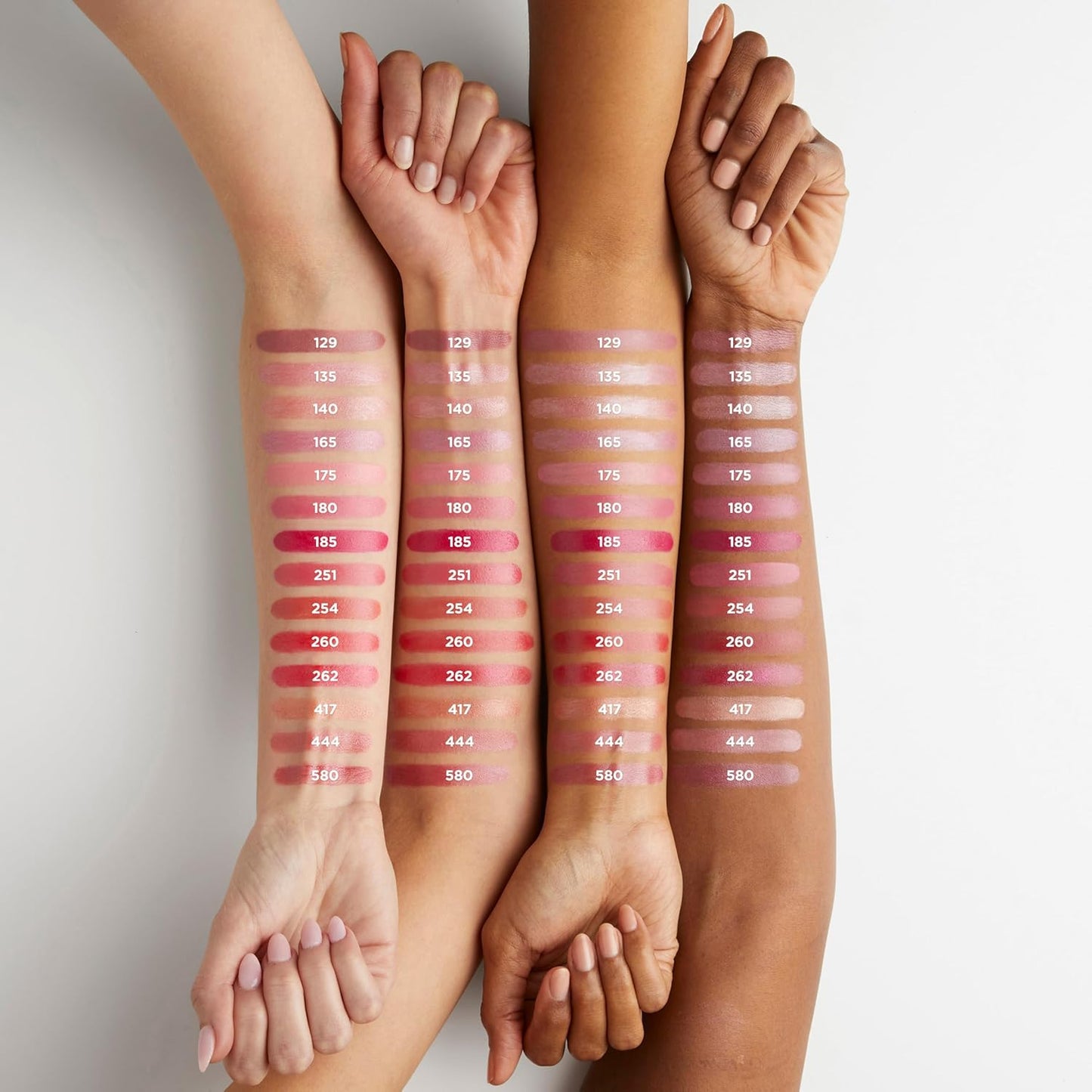 L'Oreal Paris satin lipcolour Raspberry Rush shade swatch and bullet close up