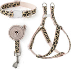 Mile High Life Leopard Dog Harness Collar Leash Set, Adjustable No Pull Dog Halter Harness for Small Breed Dogs, Easy Control for Training Walking (Pink, S Chest 11"-18", Neck 10"-14") - Image 11