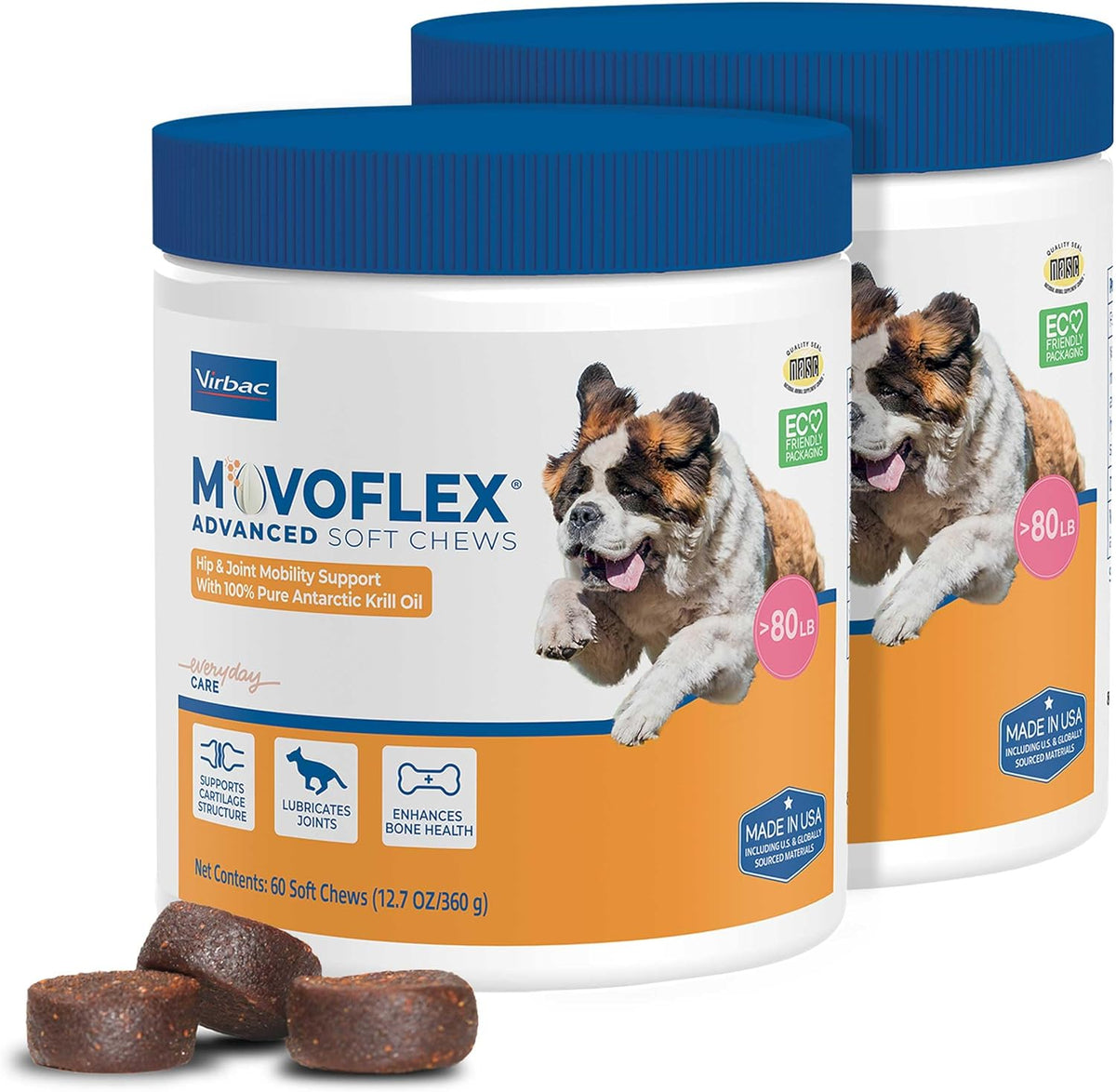 MOVOFLEX Advanced Soft Chews Hip and Joint Support Supplement for Medium Dogs - 60 Count by Virbac - Image 11
