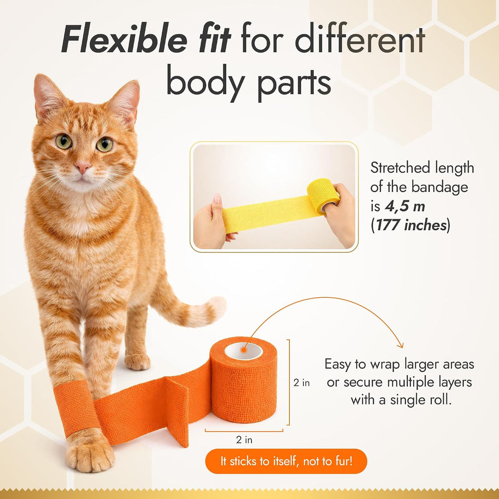 Qpets cat and dog medical wrap color variety