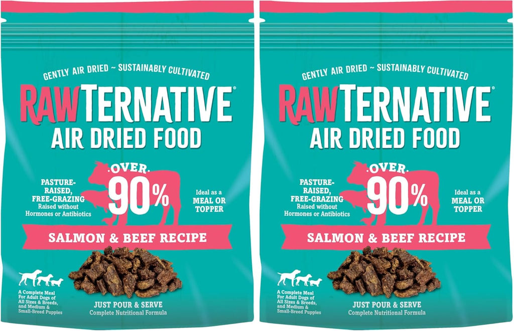RawTernative Air Dried Dog Food, High Protein, Over 90% Real Salmon & Beef + New Zealand Green Mussels, Complete Meal or Topper, Grain Free, Gluten Free, Non GMO, (1 lb Bag) - Image 12