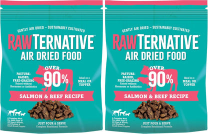 RawTernative Air Dried Dog Food, High Protein, Over 90% Real Salmon & Beef + New Zealand Green Mussels, Complete Meal or Topper, Grain Free, Gluten Free, Non GMO, (1 lb Bag) - Image 12