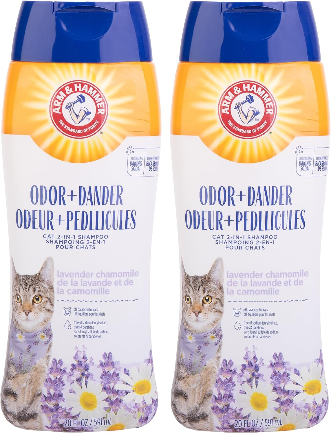 Arm & Hammer Cat Shampoo, 2-in-1 Deodorizing, Dander Reducing, 20 Fl Oz - Image 8