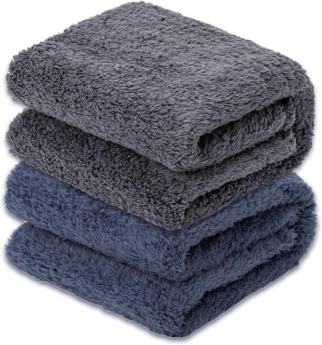 3 Blankets, Dog Cat Pet Blanket, Soft Warm Fleece, for Puppy, Small Dogs or Kitten, Cats, Plush Fuzzy Blanket for Bed, Sofa, Travel (32" x 24", 3/Pack, Beige+Light Gray+Dark Gray) - Image 11