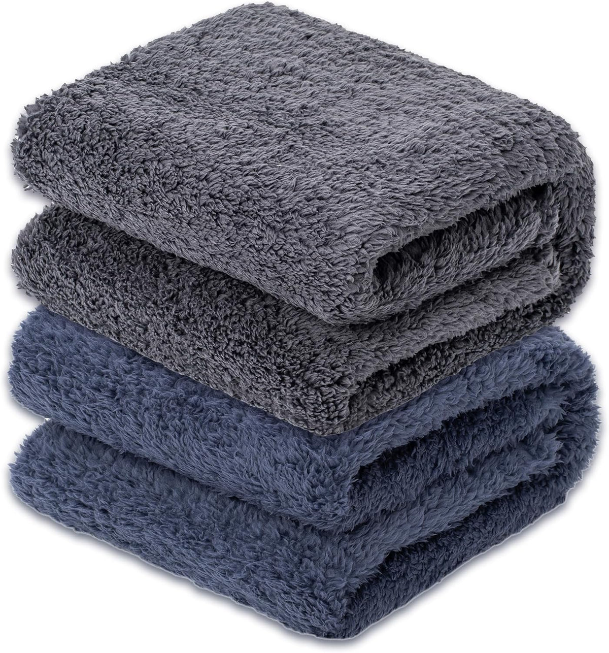 3 Blankets, Dog Cat Pet Blanket, Soft Warm Fleece, for Puppy, Small Dogs or Kitten, Cats, Plush Fuzzy Blanket for Bed, Sofa, Travel (32" x 24", 3/Pack, Beige+Light Gray+Dark Gray) - Image 11