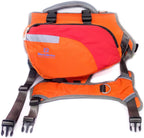 Bark Brite adjustable dog backpack showing breathable air mesh base lining underneath