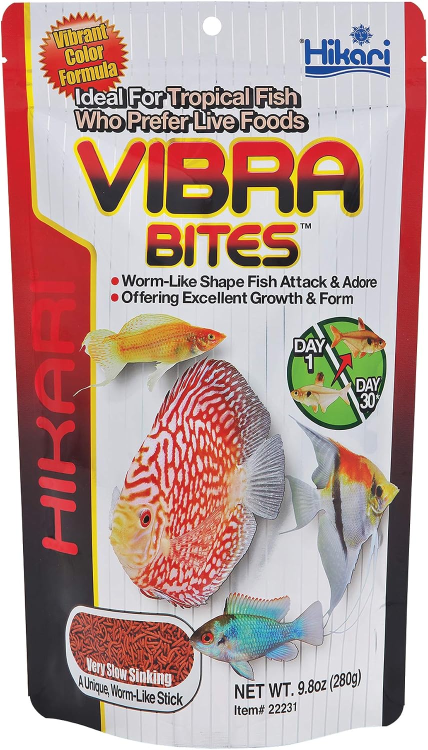 Hikari Vibra Bites worm like sticks premium formula for Discus and Bettas