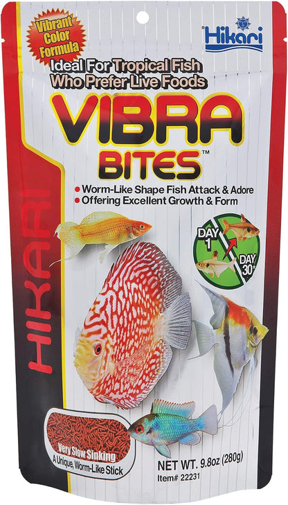 Hikari Vibra Bites worm like sticks premium formula for Discus and Bettas