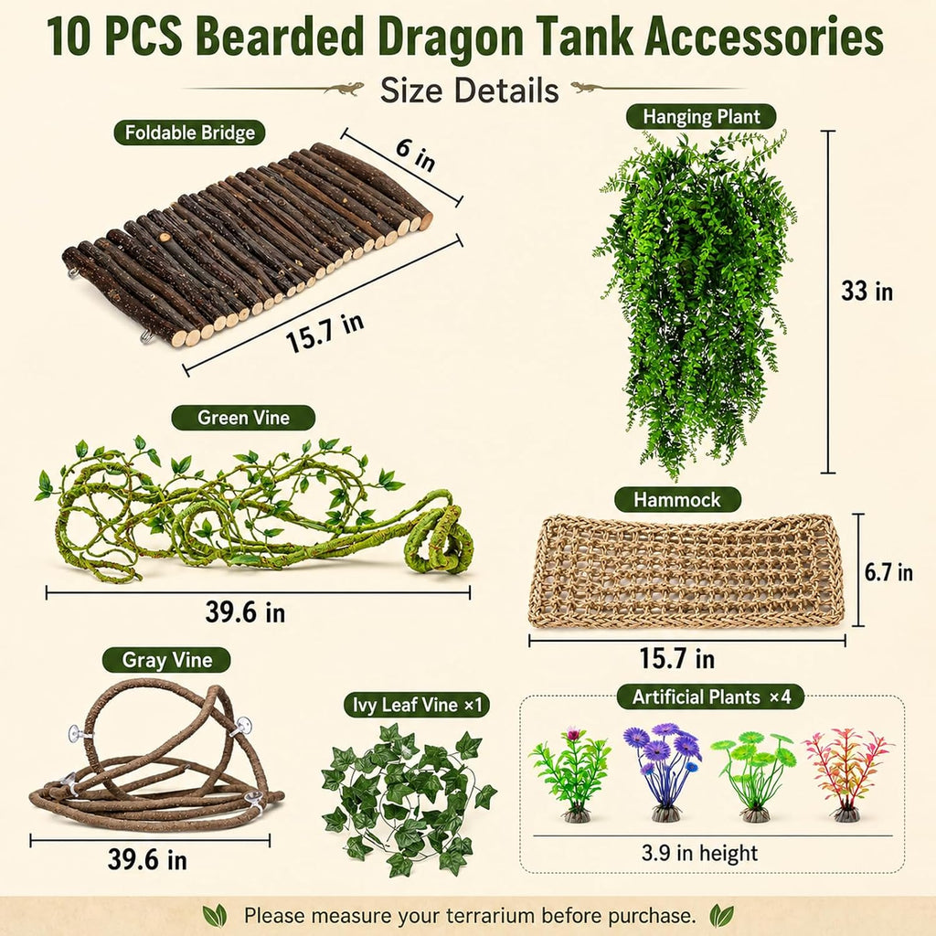 Runania terrarium climbing accessories for geckos and snakes