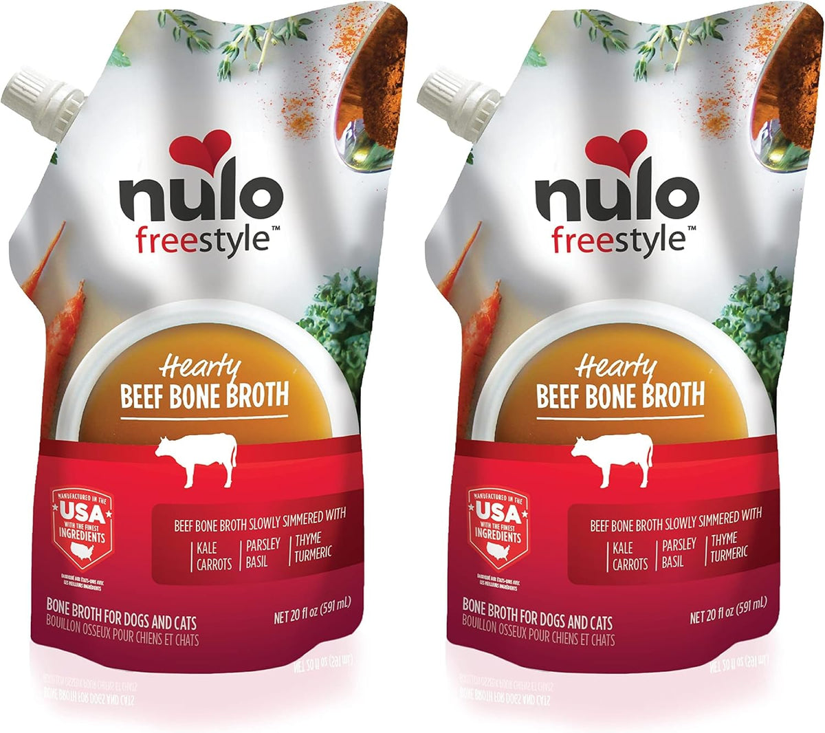 Nulo Freestyle Bone Broth, Premium Food Topper for Cats and Dogs, with Collagen and Chondroitin Sulfate to Help Boost The Quality of Your Pet's Coat and Skin, 20 FL Oz Pouch - Image 13