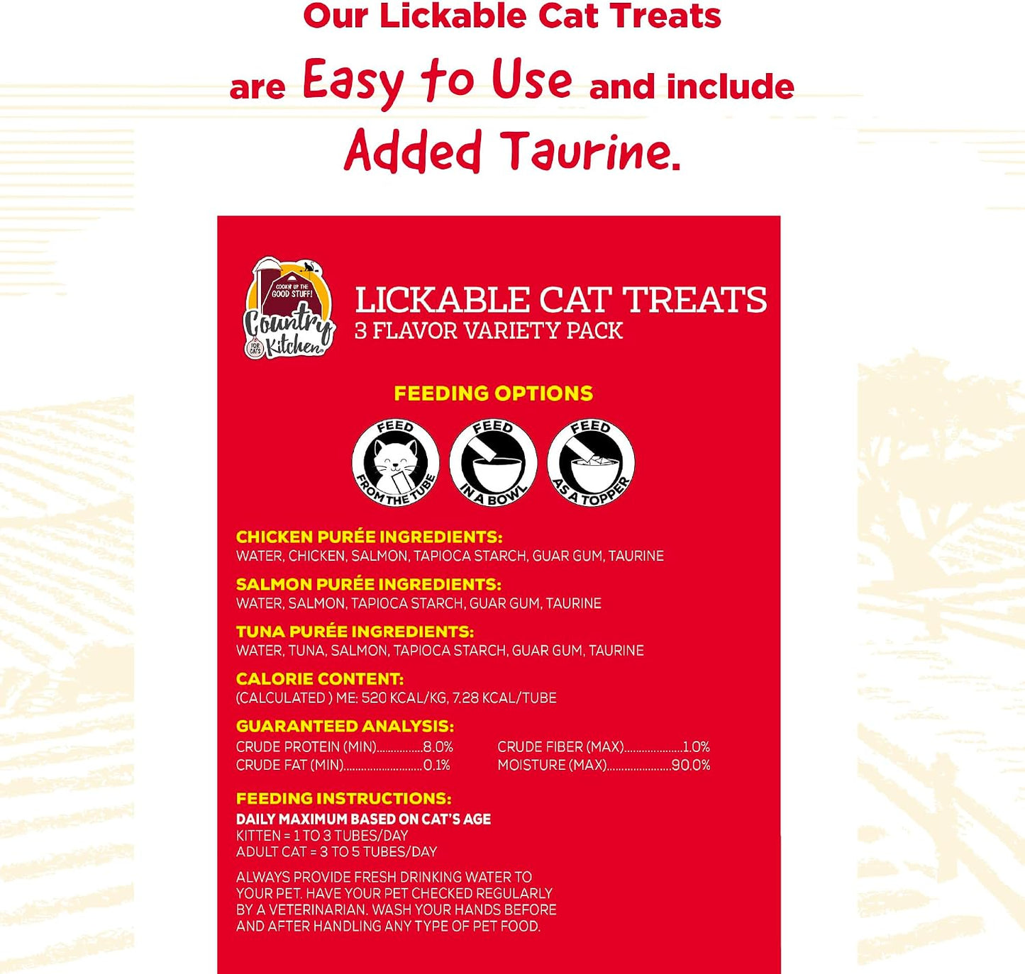 Country Kitchen cat treat poured over dry food as topper