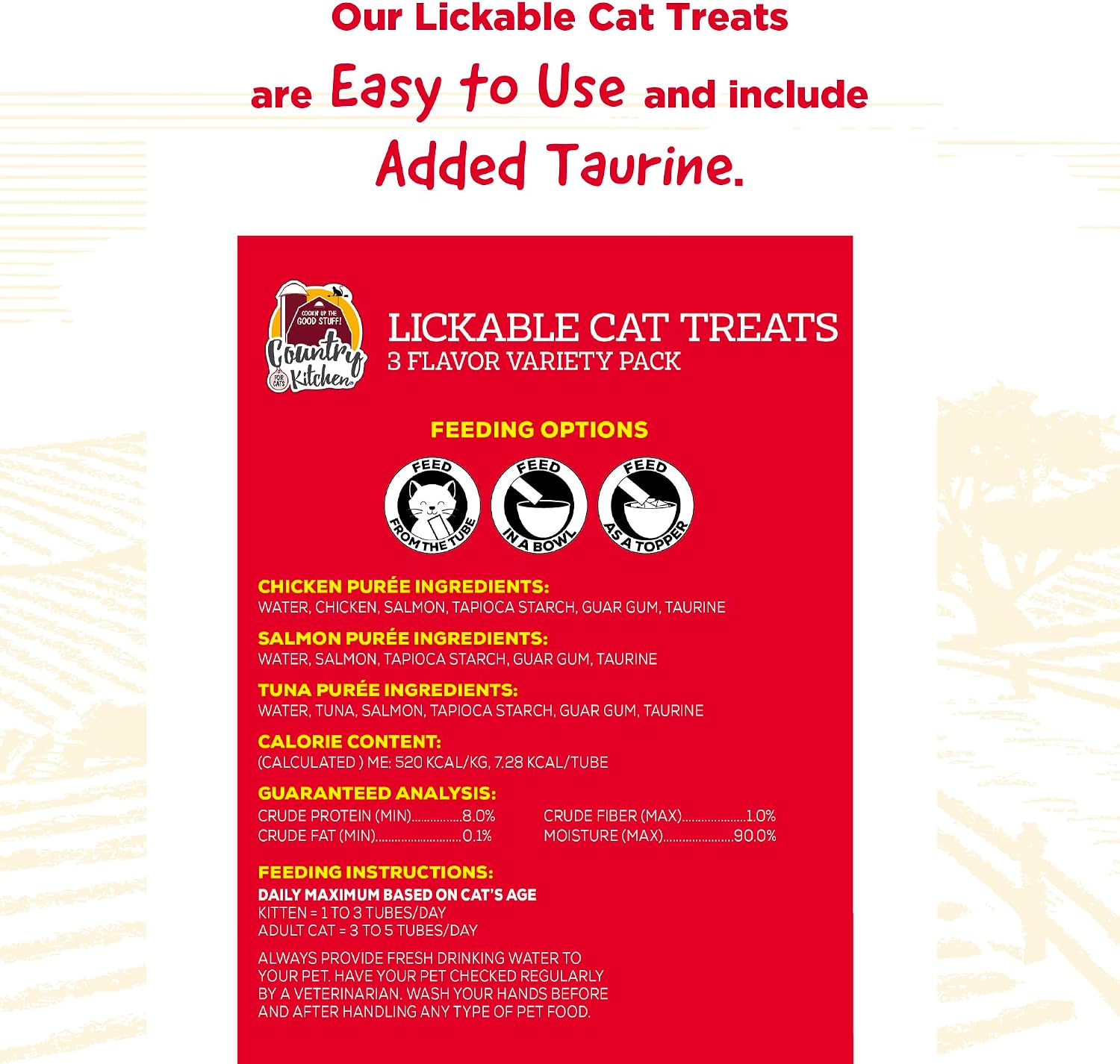 Country Kitchen cat treat poured over dry food as topper
