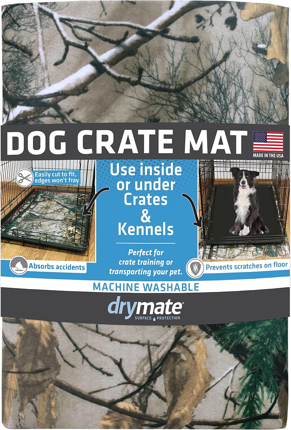 Drymate Premium Dog Crate Mat Liner, Absorbent, Waterproof, Non-Slip, Washable Puppy Pee Pad for Kennel Training - Use Under Pet Cage to Protect Floors, Cut to Fit Design (USA Made) (Dgrey)(30"x45") - Image 11