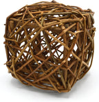 Oxbow small animal willow cube showing woven texture detail