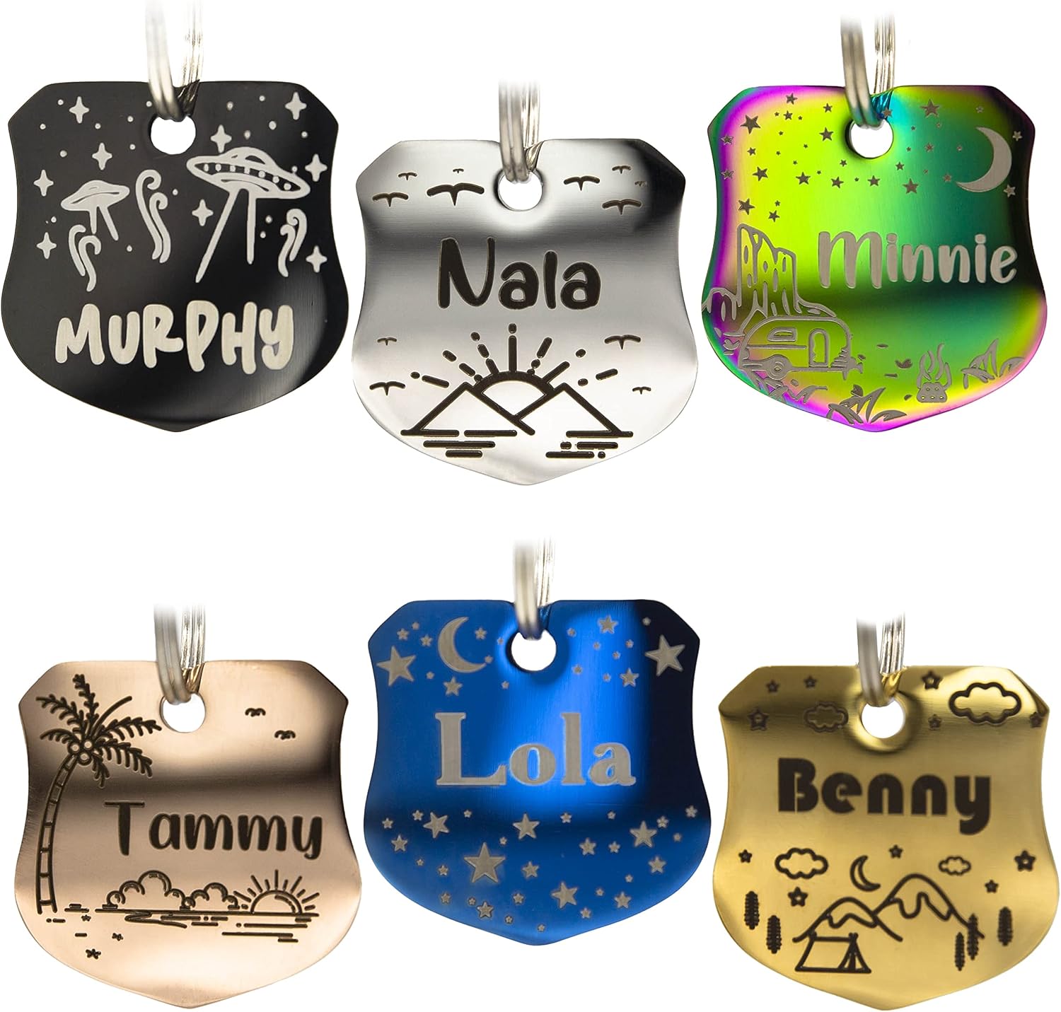PetANTastic premium polished stainless steel designer custom dog tag collection