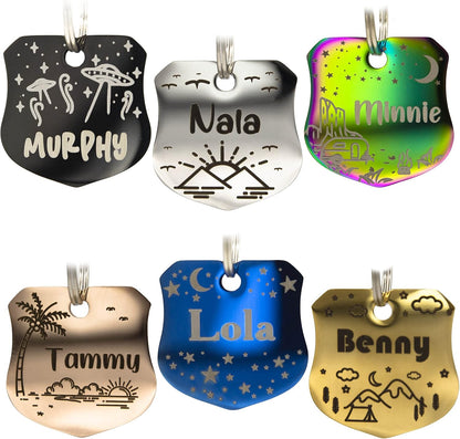 PetANTastic premium polished stainless steel designer custom dog tag collection