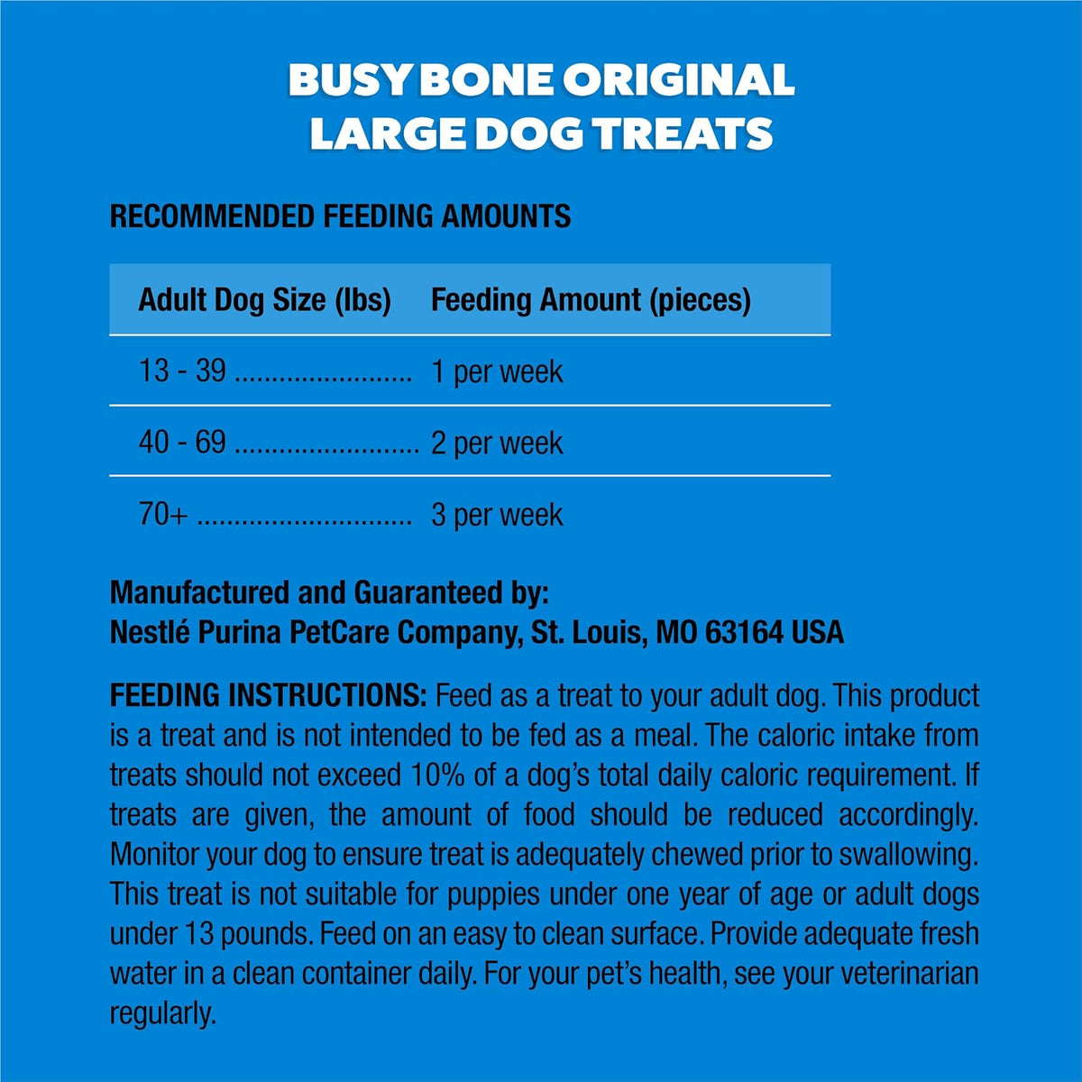 Purina Busy Bone authentic product packaging from USA