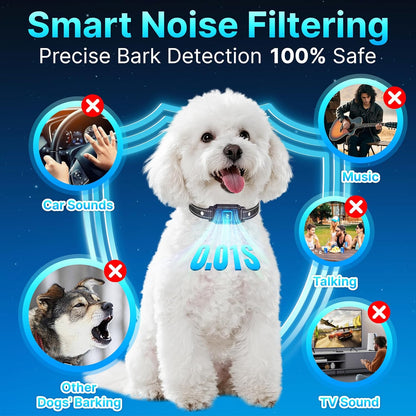 DcvPlan bark collar with digital display and strap