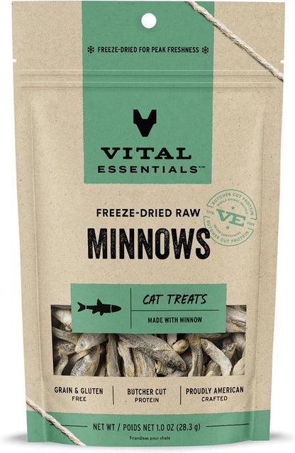 Vital Essentials Freeze Dried Minnows Cat Treats | Single Ingredient | Premium Quality | Grain Free, Healthy Treats for Cats, 1.5 oz Bag - Image 9