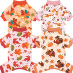 XPUDAC 4 Pack Dog Pajamas for Small Dogs Pjs Clothes Puppy Onesies Outfits for Doggie Duck Shirts Sleeper for Pet-M - Image 11