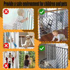 Installation kit showing zip ties and safety net