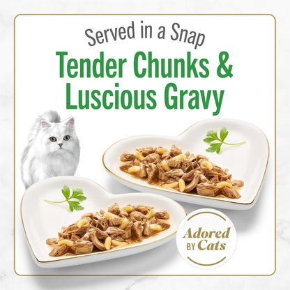 Pack of 12 Purina Fancy Feast Petites Grilled Chicken gourmet cat food