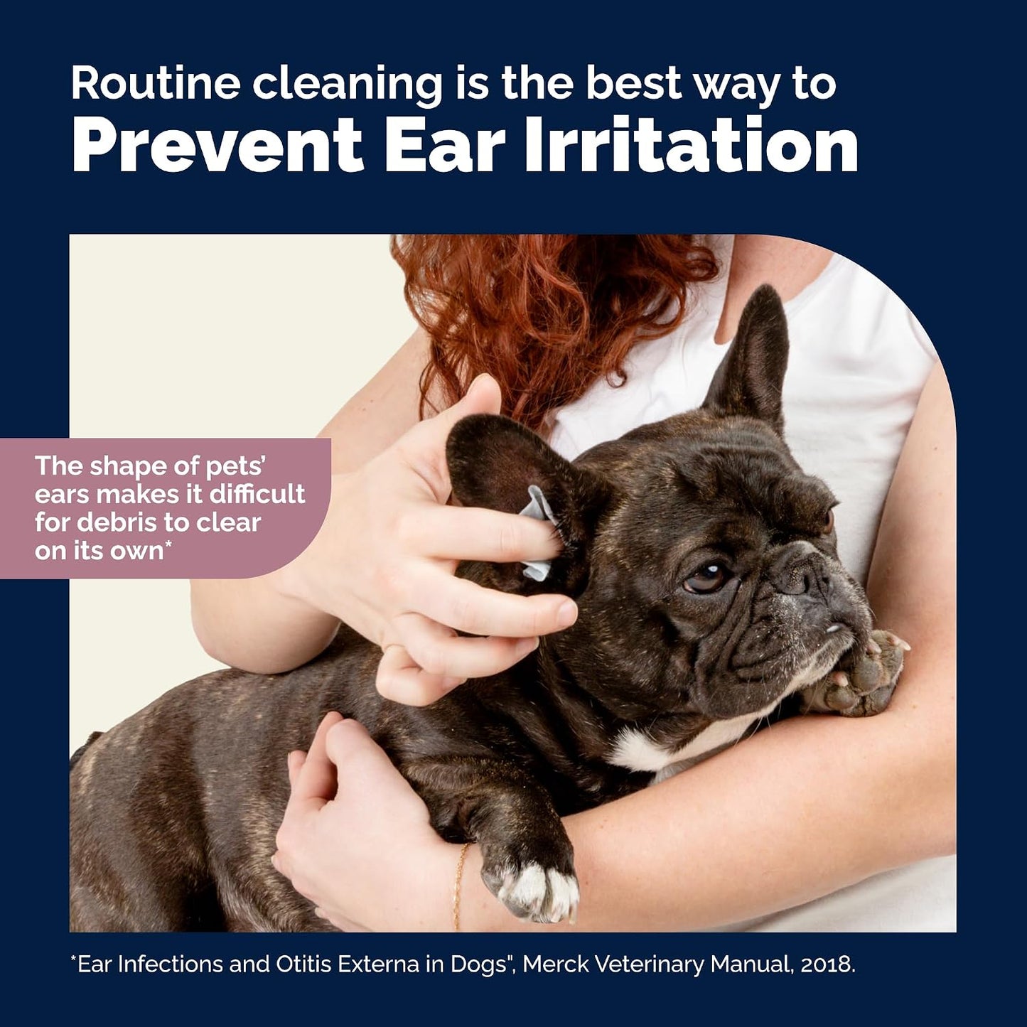 Using Vetnique Oticbliss wipes for dog ear cleaning
