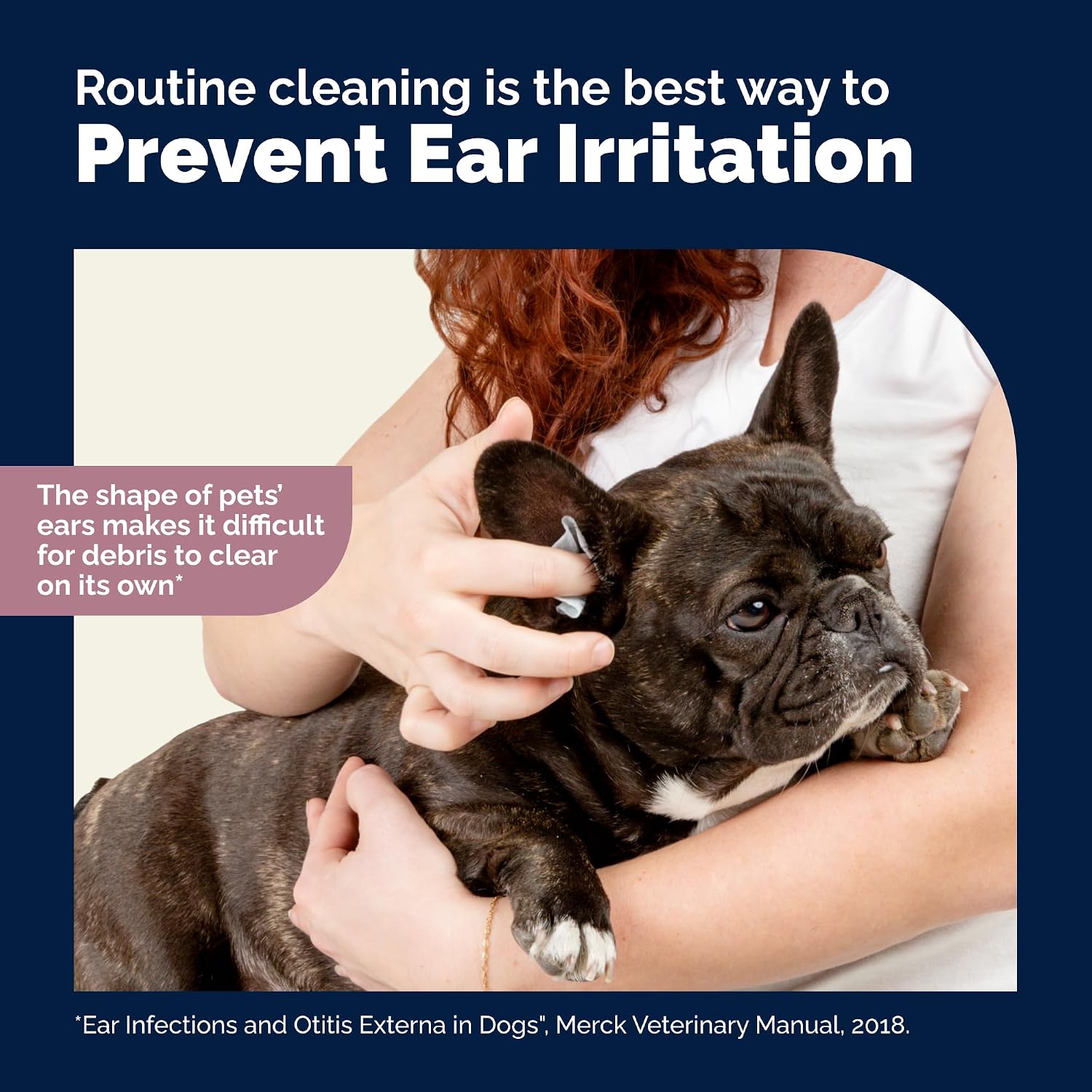 Using Vetnique Oticbliss wipes for dog ear cleaning