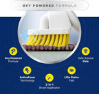 Carbona 2 in 1 oxy powered foaming carpet cleaner lifting mud and vomit stains