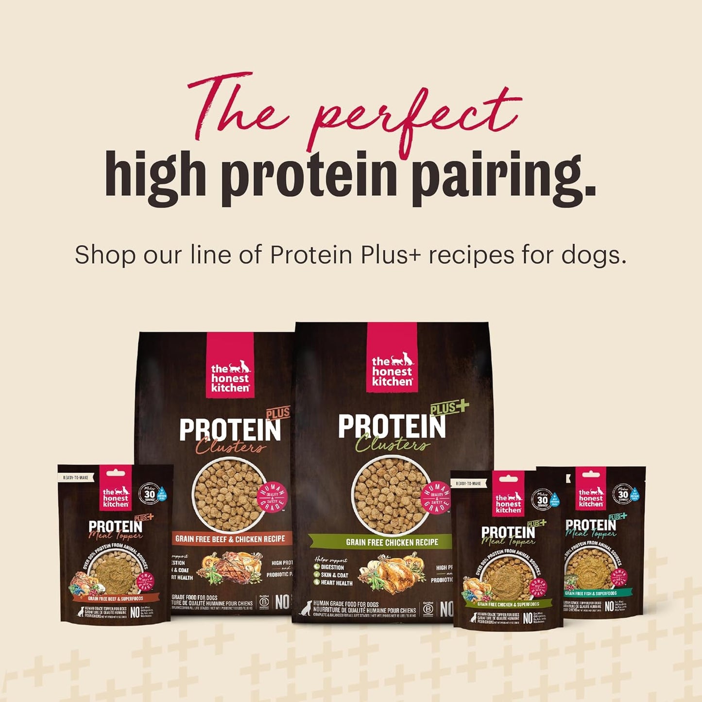 The Honest Kitchen meal topper serving suggestion in a dog bowl