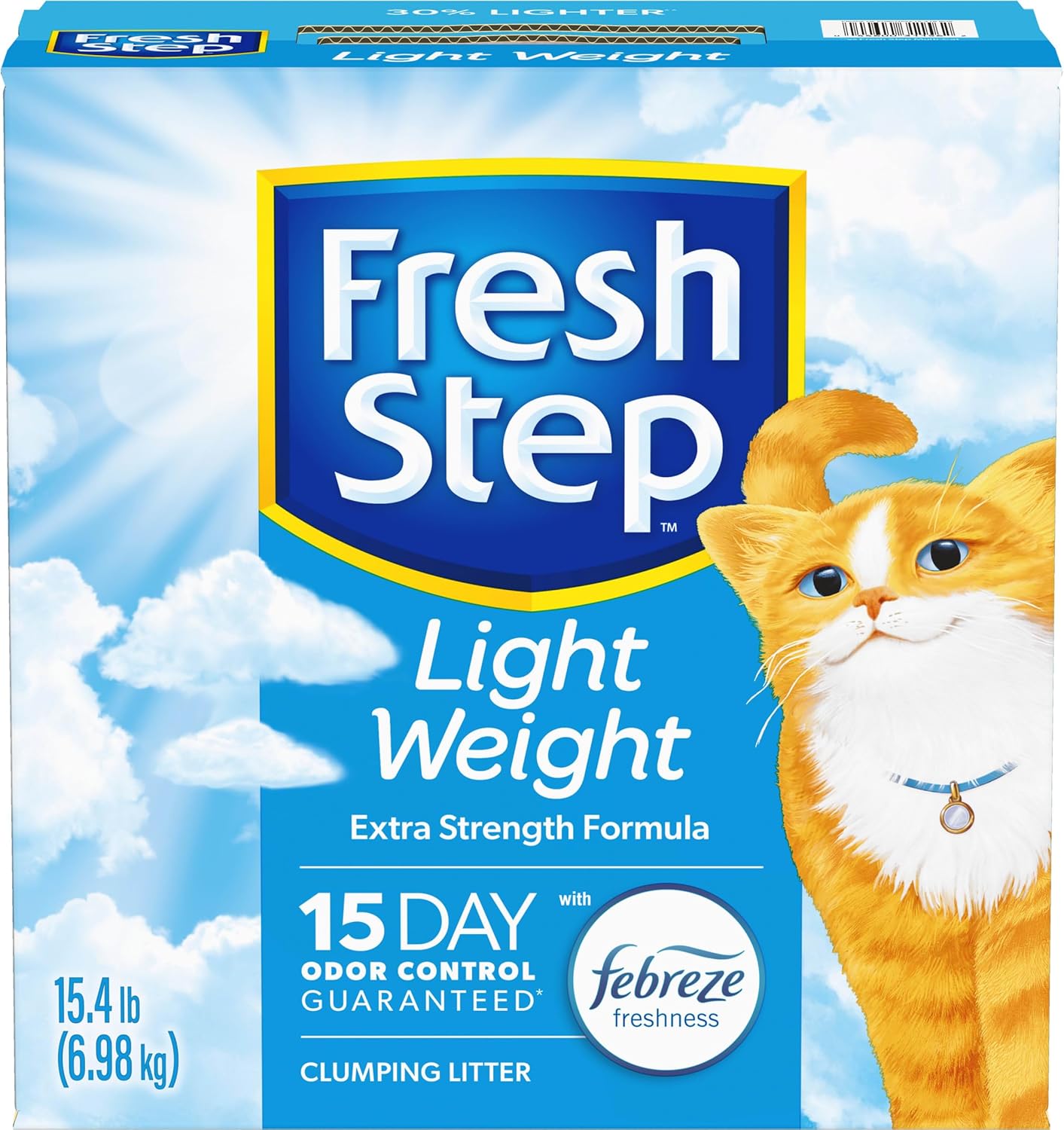 Fresh Step Light Weight Clumping Litter, Extra Strength Formula With Febreze Freshness, 15.4 lb. Box (Package May Vary) - Image 12