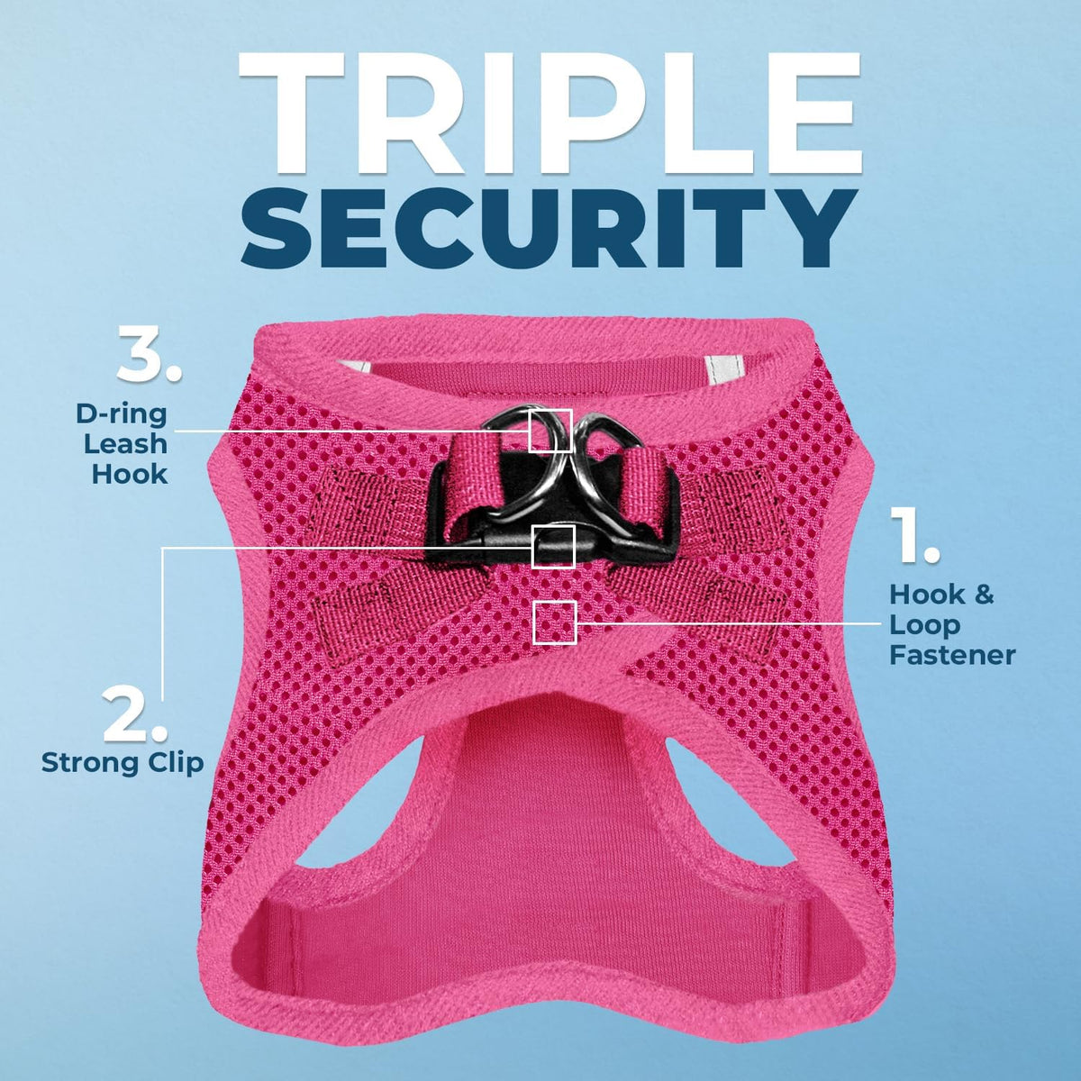 Best Pet Supplies Voyager Step-in Air Harness chest design