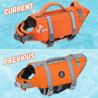 USA imported premium dog life vest for beach and boating safety