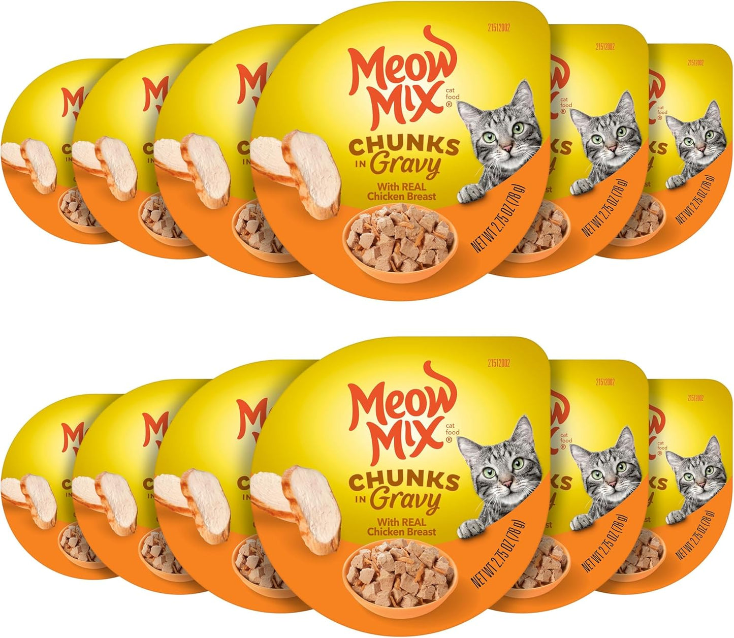 Meow Mix Savory Morsels Seafood Favorites Variety Pack, 2.75 oz Can (12 Pack) - Image 11