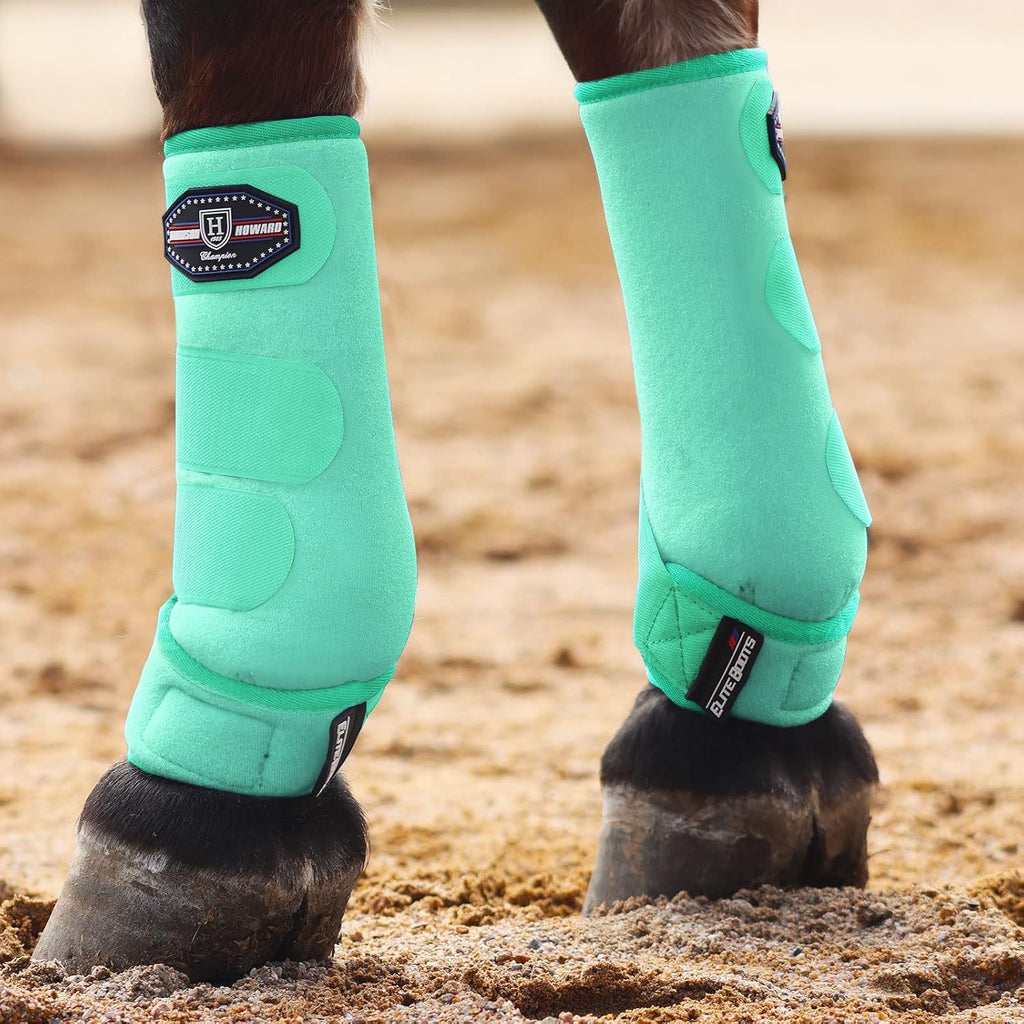 Harrison Howard Horse Sport Medicine Front Shock-Absorbing Boots All-Round Lower Limb Protection & Support Sport Boots Perfect for Endurance Training and Performance Pack of 2 Red Dream Star L - Image 13