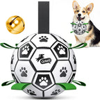 QDAN Dog Balls, World Cup Soccer Ball with Straps, Durable Herding Balls for Small Medium Pet, Puppy Birthday Gifts, Dog Water Toy, Pet Toys Puppy Ball (6 Inch) - Image 14